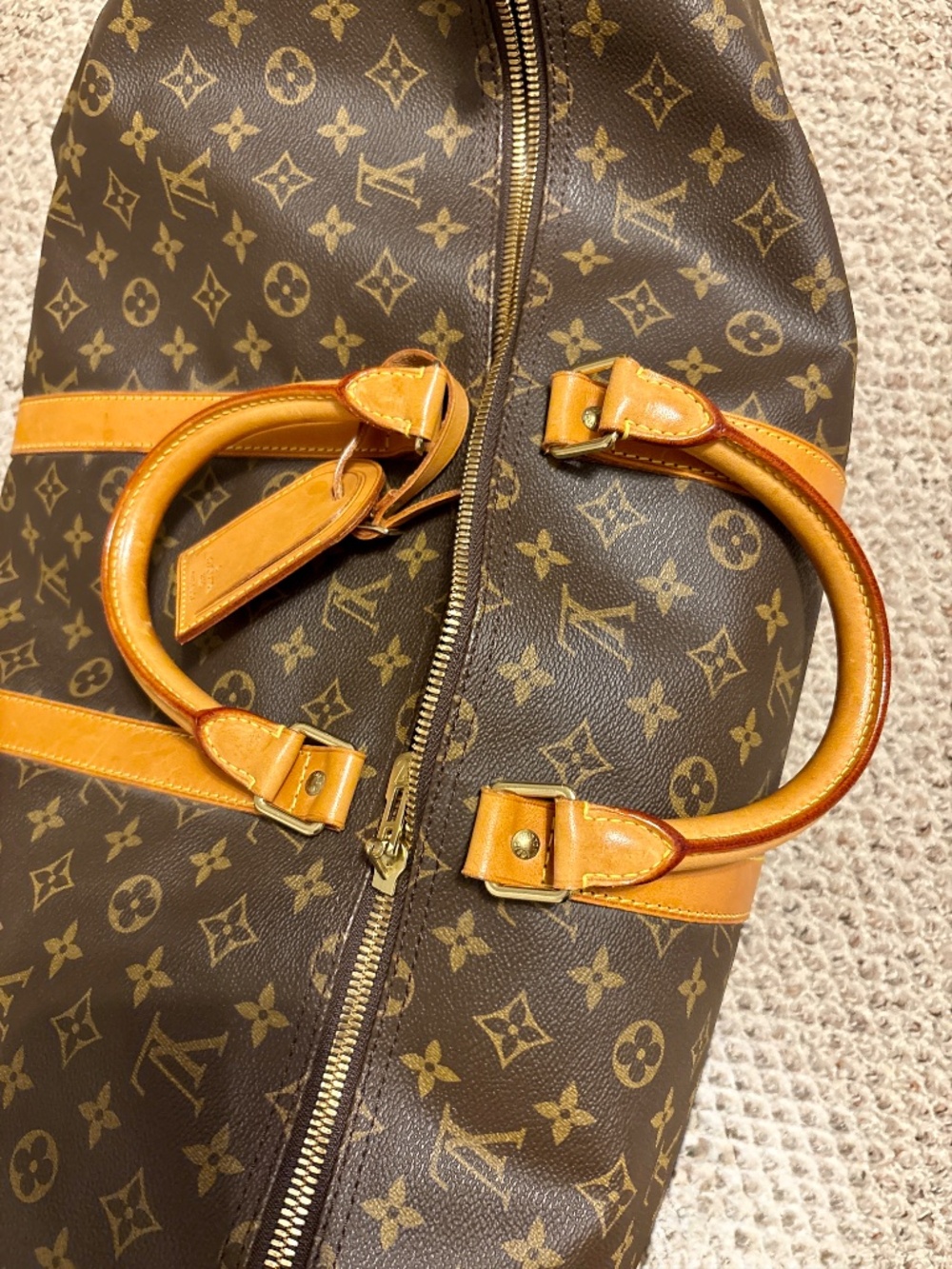Authentic Louis Vuitton Keepall 55 Monogram Vintage Travel Duffle Bag - Picture 8 of 15